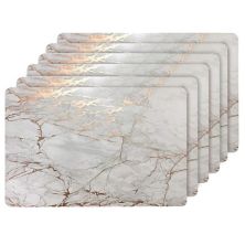 Dainty Home Marble Cork 12&#34; x 18&#34; Placemats Set Of 6 Dainty Home