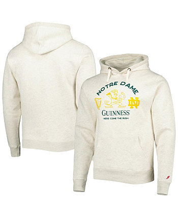 Мужской пуловер с капюшоном овсяного цвета Notre Dame Fighting Irish Guinness Stadium League Collegiate Wear