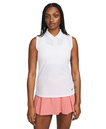 Женская футболка-поло без рукавов для гольфа Dri-FIT Victory Nike