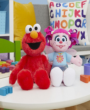 Друзья Элмо и Эбби Кадабби 8-дюймовый набор из 2 экологически чистых плюшевых мягких игрушек Sesame Street