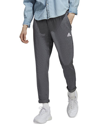Мужские брюки-джоггеры Essentials Performance из одинарного джерси с зауженным краем и открытым краем Adidas
