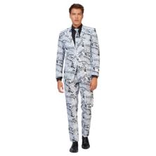 Мужской приталенный костюм с новым рисунком и галстук OppoSuits OppoSuits