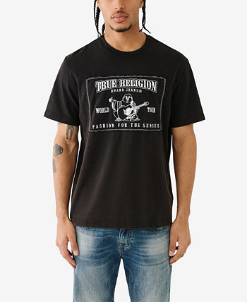 Мужские непринужденные футболки SRS с коротким рукавом в винтажном стиле True Religion