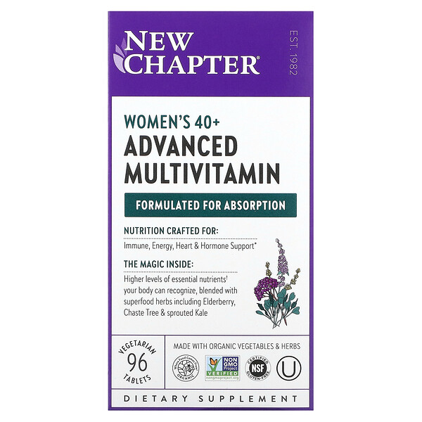 Женский мультивитамин 40+ - 96 вегетарианских таблеток - New Chapter New Chapter