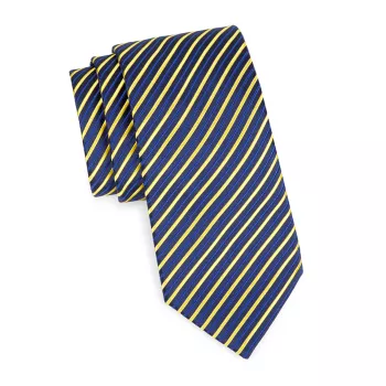 Полосатый шелковый галстук Charvet