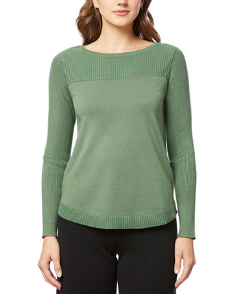 Women's Boat Neck Long-Sleeve Sweater MELISSA PAIGE