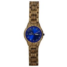 Часы Dakota Zebrawood с ярким синим циферблатом DAKOTA