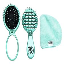 Wet Brush Detangle & Dry On the Fly Kit - Щетка для волос Micro Teal Wet Brush