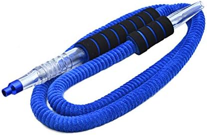 Hookah Hose Shisha Hose Washable Plush Hookah Pipe 6ft with Mini Ice Bag Detachable Mouth Tip Smoke Hose Hookah Shisha Pipe for Hookah Accessories (Black) Afoosoo