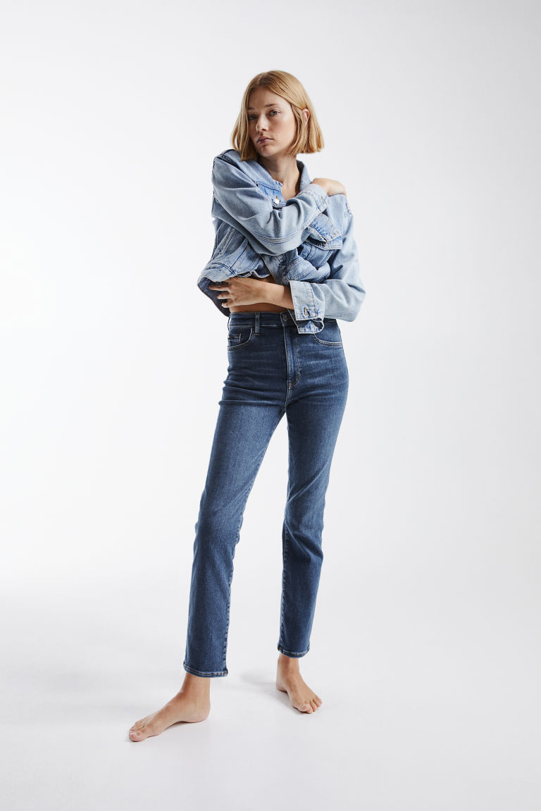 Узкие высокие джинсы True To You H&M
