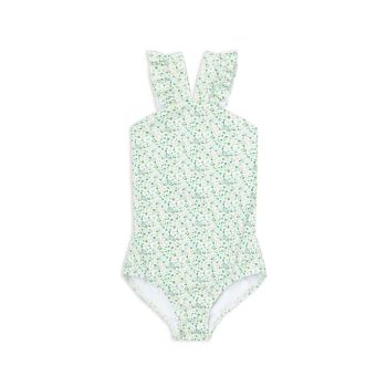 Baby's, Little Girl's &amp; Girl's Sea Marsh Floral One-Piece Swimsuit Minnow Swim