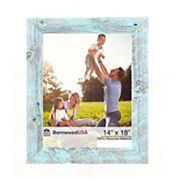 Rustic Farmhouse 14 in. x 18 in. Reclaimed Wood Picture Frame BarnwoodUSA