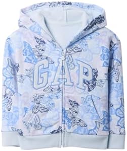 GAP Baby Girls Logo Full Zip Hoodie Hooded Sweatshirt Gap