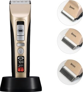 PATPET P950 Rechargeable Five-Level Speed Regulation Seat Pet Hair Grooming Clippers Patpet