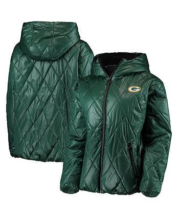 Женская куртка-пуховик Green Bay Packers Charlotte с капюшоном и молнией во всю длину MSX by Michael Strahan
