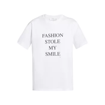 Хлопковая футболка Fashion Stole My Smile Victoria Beckham