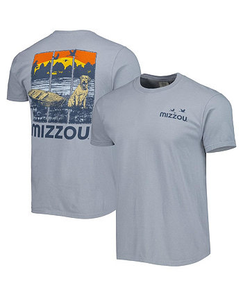 Men's Gray Missouri Tigers Lake Life Comfort Color T-shirt Image One