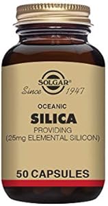 Solgar Oceanic Silica Vegetable Capsules (Растительные капсулы), 25 Mg, 50 Count Solgar