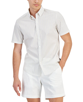 Men's Slim-Fit Stretch Stripe Button-Down Shirt Michael Kors