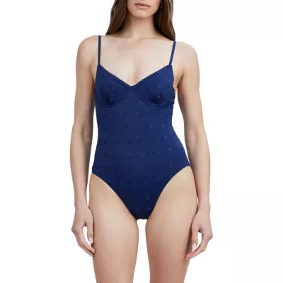The Taylor Eyelet Underwire One-Piece Swimsuit SOLID & STRIPED