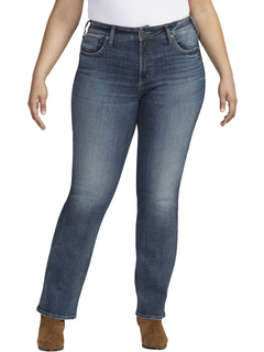 Узкие зауженные джинсы Avery с высокой посадкой больших размеров W94627EAE321 Silver Jeans Co.