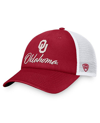 Женская малиново-белая регулируемая шляпа Oklahomaooners Charm Trucker Top of the World