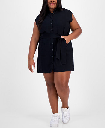 Модное платье-рубашка больших размеров с поясом и рукавом «летучая мышь», созданное для Macy's And Now This