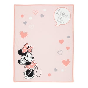 Lambs & Ivy MINNIE MOUSE Picture Perfect Baby Blanket - Pink, Animals, Disney Lambs & Ivy