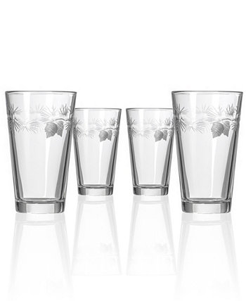 Стакан для пинты ледяной сосны 16 унций - набор из 4 стаканов Rolf Glass