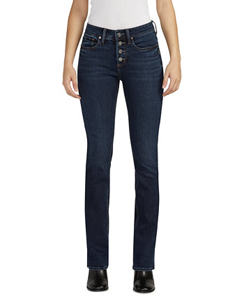 Женские зауженные джинсы Suki со средней посадкой и пышным кроем Silver Jeans Co.