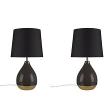 510 Design Liora 2-Tone Ceramic Table Lamp Set of 2 510 Design