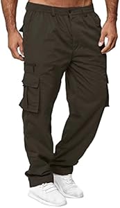 Men Outdoor Cargo Pant Lightweight Tactical Pant Hiking Jogger Classic Fit Multi Pockets Rela Bota