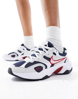Черно-белые кроссовки Nike Runninspo с красной отделкой Nike