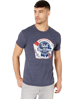Винтажная футболка с голубыми лентами Tri-Blend Pabst The Original Retro Brand