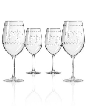 Универсальный бокал для вина Fleur De Lis на 18 унций - набор из 4 бокалов Rolf Glass