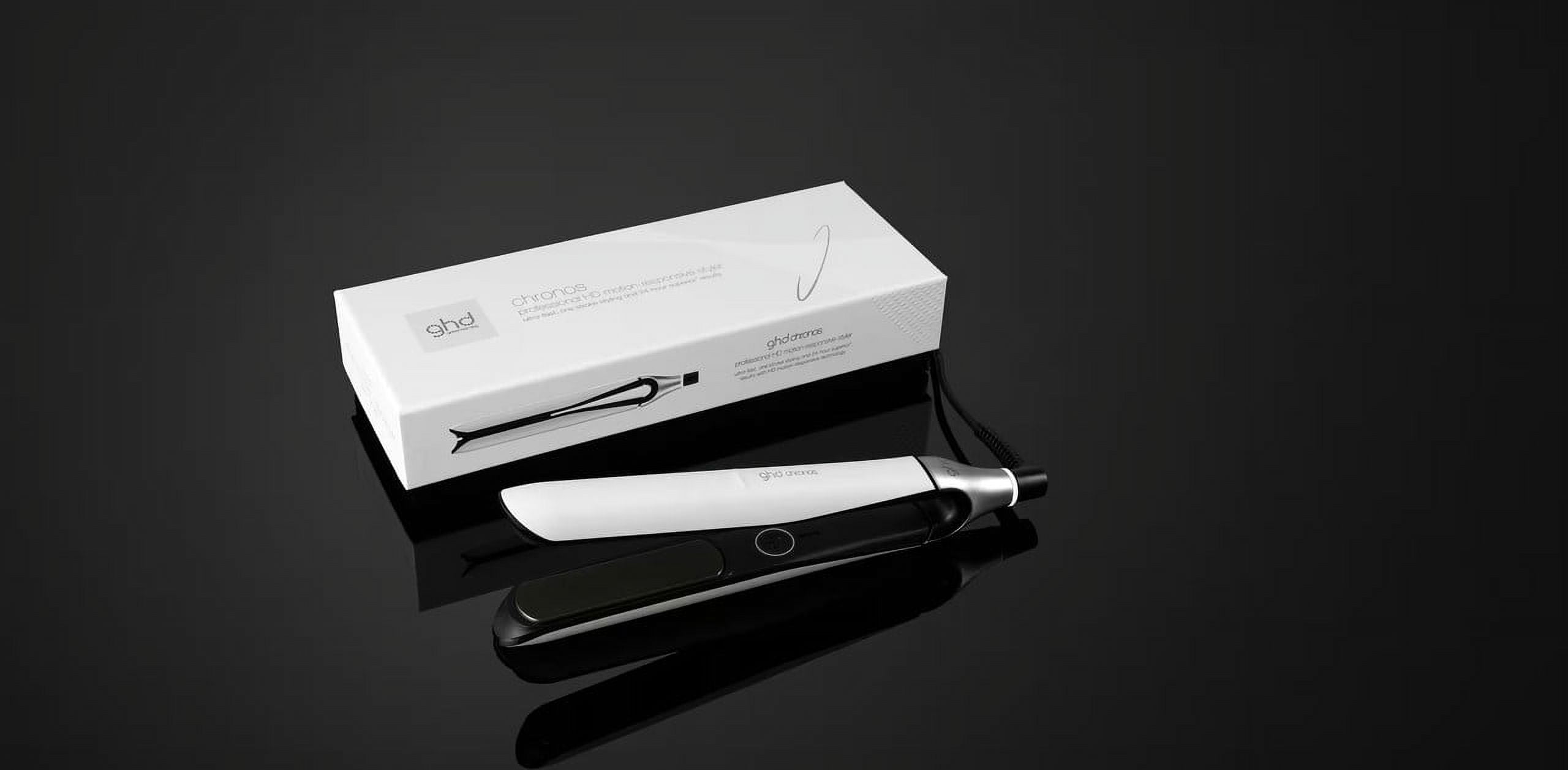 ghd PCGDCHWT Chronos Styler 1" Flat Iron Hair Straightener, White Ghd