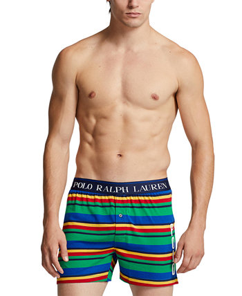 Men's Exposed Waistband Knit Boxer Shorts Polo Ralph Lauren