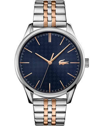 Мужские наручные часы Vienna с двухцветным браслетом из нержавеющей стали, 42 мм Lacoste