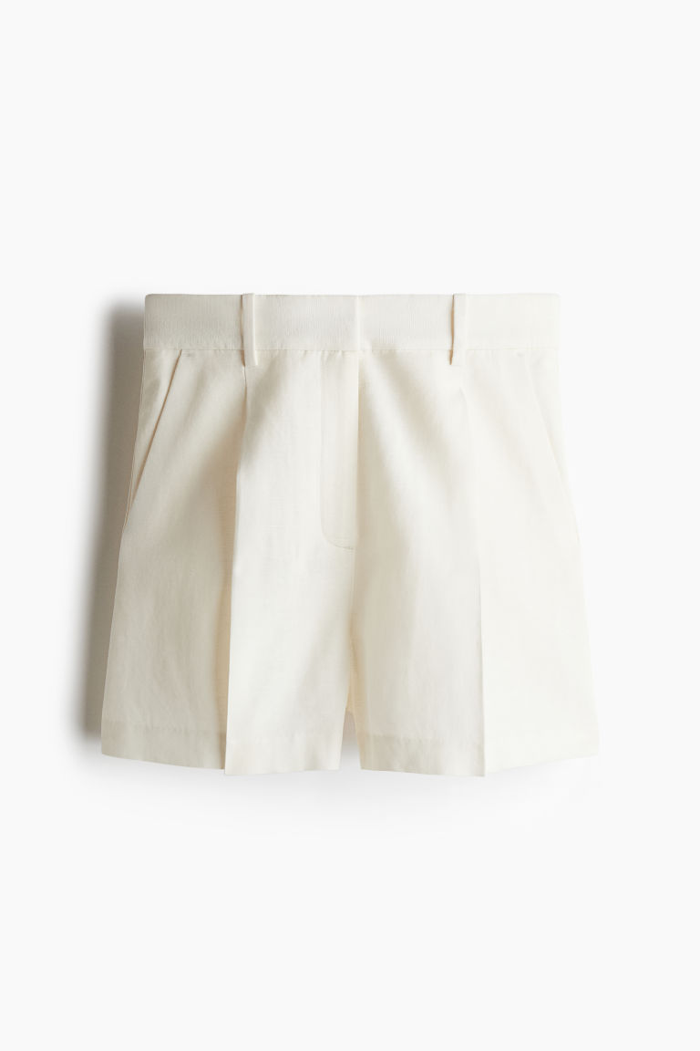 Linen-Blend Shorts H&M