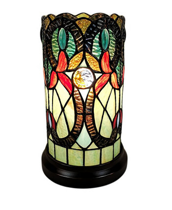 Настольная лампа с цветочным дизайном в стиле Тиффани Amora Lighting