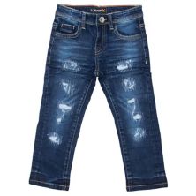 Toddler Boys 2t-4t Fashion Rip & Repair Jeans With Stretch RawX
