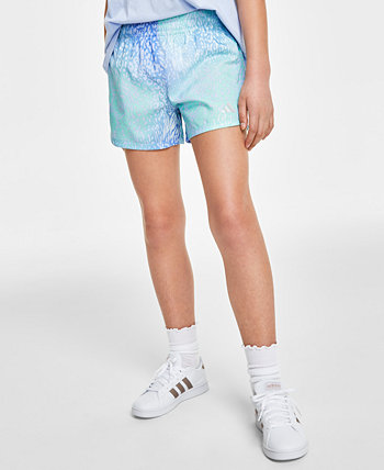 Big Girls Abstract Swirl Active Shorts Adidas
