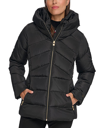 Женское пуховое пальто с капюшоном Tommy Hilfiger Tommy Hilfiger