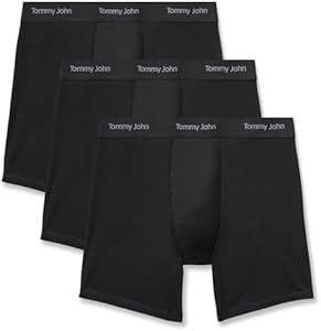 Tommy John Men's Luxe Modal 6" Boxer Brief Underwear 3-Pack Tommy John