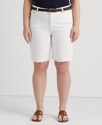 Обрезанные джинсовые шорты с высокой посадкой больших размеров Ralph Lauren