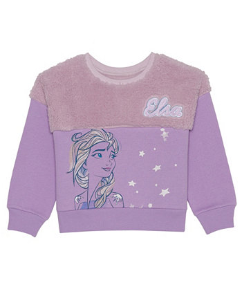Пуловер из флиса из шерпы с длинными рукавами для девочек «Холодное сердце» Disney