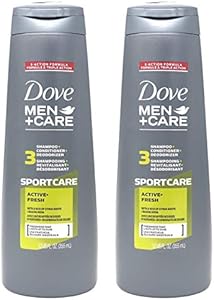 Dove Men+Care 2-in-1 Shampoo and Conditioner, Sportcare Active Fresh, 12 oz (Pack of 2)2 Dove