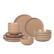 Stone Lain Logan Stoneware 16-Piece Dinnerware Set Stone Lain