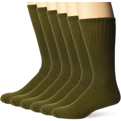 Мужские всесезонные носки в рубчик с круглым вырезом Jefferies в стиле милитари (6 шт.) Jefferies Socks
