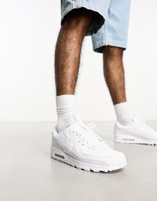 Мужские кроссовки Nike Air Max 90 в белом цвете для повседневной жизни Nike
